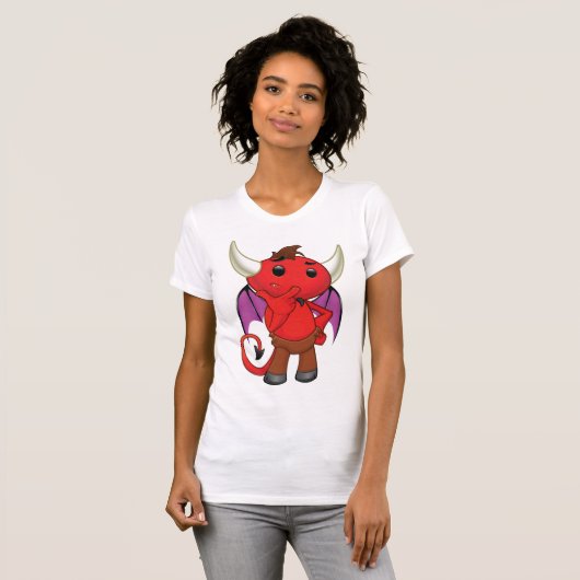 Red Devil Bat Womens T - Shirt (Vorne ganz)