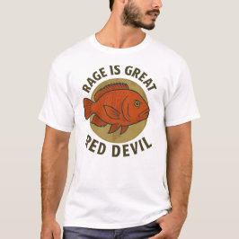 Red Devil Cichlid - "Rage is Great" Persönlichkeit T-Shirt