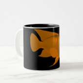 Red Devil Cichlid Zweifarbige Tasse (Vorderseite Links)