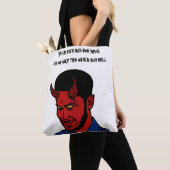 Red Devil Demon Man Lucifer Hell zitiert Kunst Tasche (Von Nahem)