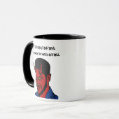 Red Devil Demon Man Lucifer Hell zitiert Kunst Tasse (Vorderseite Links)