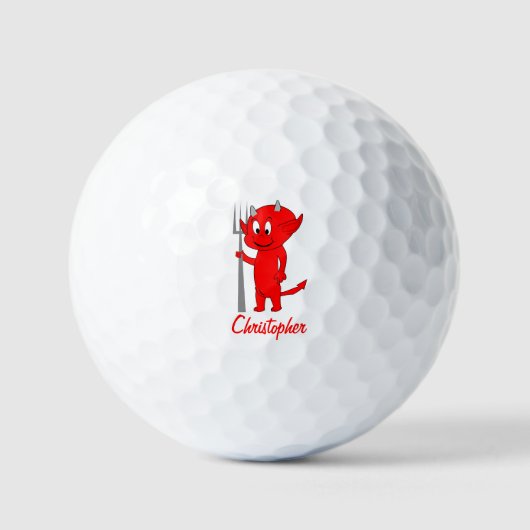 Red Devil Design Golfball (Vorderseite)