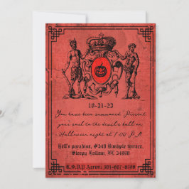 Red Devil Halloween Einladung