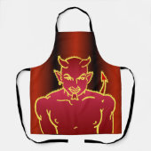 Red Devil Lächeln Schürze (Vorderseite)