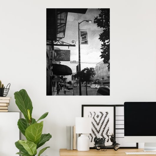 Red Devil Lounge Poster (Heimbüro)