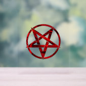 Red Devil Pentagram Acrylschild (Neutral)