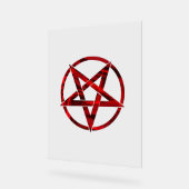 Red Devil Pentagram Acrylschild (Winkel)