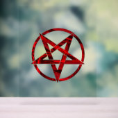 Red Devil Pentagram Acrylschild (Neutral)