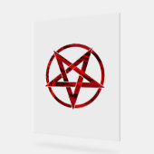 Red Devil Pentagram Acrylschild (Winkel)