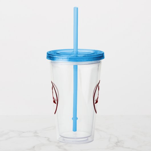 Red Devil Pentagram Acryltrinkbecher (Rechts)