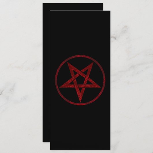 Red Devil Pentagram Ankündigung (Vorne/Hinten)