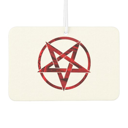 Red Devil Pentagram Autolufterfrischer (Vorderseite)