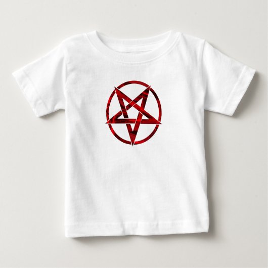 Red Devil Pentagram Baby T-shirt (Vorderseite)