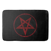 Red Devil Pentagram Badematte (Vorderseite)