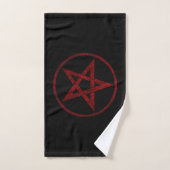 Red Devil Pentagram Badhandtuch Set (Handtuch)
