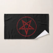 Red Devil Pentagram Badhandtuch Set (Handtuch)