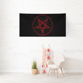 Red Devil Pentagram Banner (Insitu)