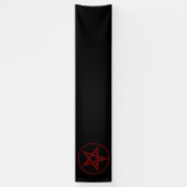 Red Devil Pentagram Banner (Vertikal)