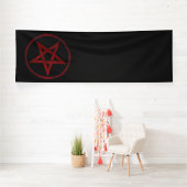 Red Devil Pentagram Banner (Insitu)