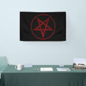 Red Devil Pentagram Banner (Messe)