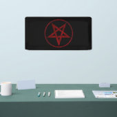 Red Devil Pentagram Banner (Messe)