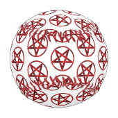 Red Devil Pentagram Baseball (Rückseite)