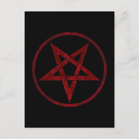 Red Devil Pentagram Begleitkarte (Vorderseite)