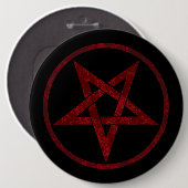 Red Devil Pentagram Button (Vorne & Hinten)