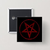 Red Devil Pentagram Button (Vorne & Hinten)