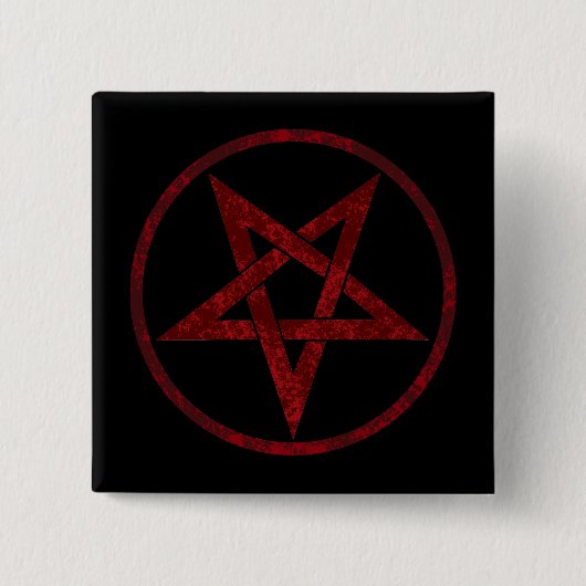 Red Devil Pentagram Button (Vorderseite)