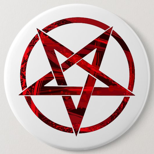 Red Devil Pentagram Button (Vorderseite)