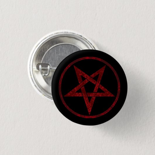 Red Devil Pentagram Button (Vorne & Hinten)