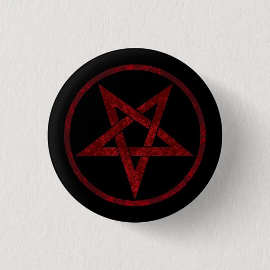 Red Devil Pentagram Button (Vorderseite)