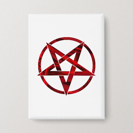 Red Devil Pentagram Button (Vorderseite)