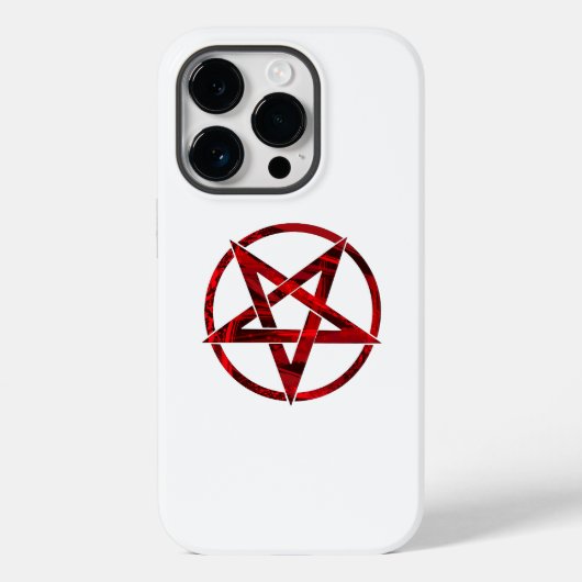 Red Devil Pentagram Case-Mate iPhone Hülle (Rückseite)