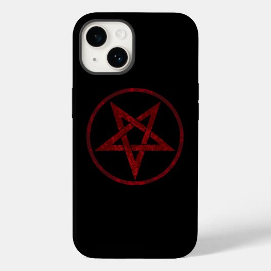 Red Devil Pentagram Case-Mate iPhone Hülle (Rückseite)