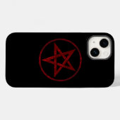 Red Devil Pentagram Case-Mate iPhone Hülle (Rückseite (Horizontal))