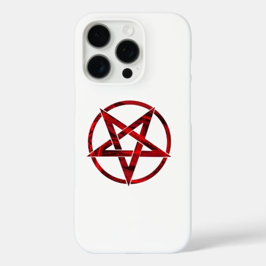 Red Devil Pentagram Case-Mate iPhone Hülle (Rückseite)