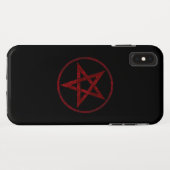 Red Devil Pentagram Case-Mate iPhone Hülle (Rückseite (Horizontal))