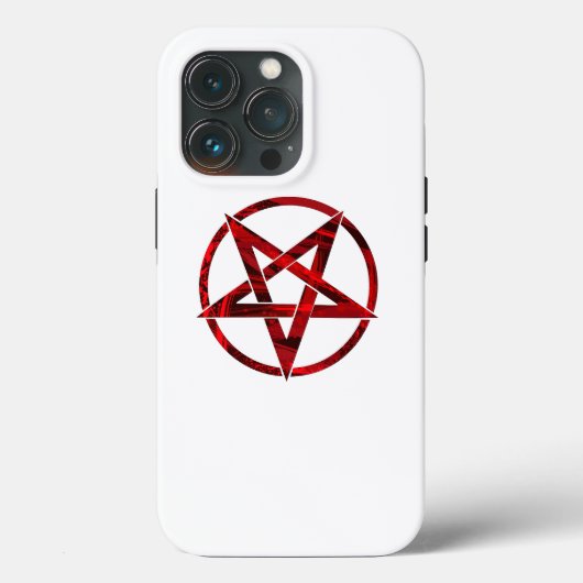 Red Devil Pentagram Case-Mate iPhone Hülle (Rückseite)