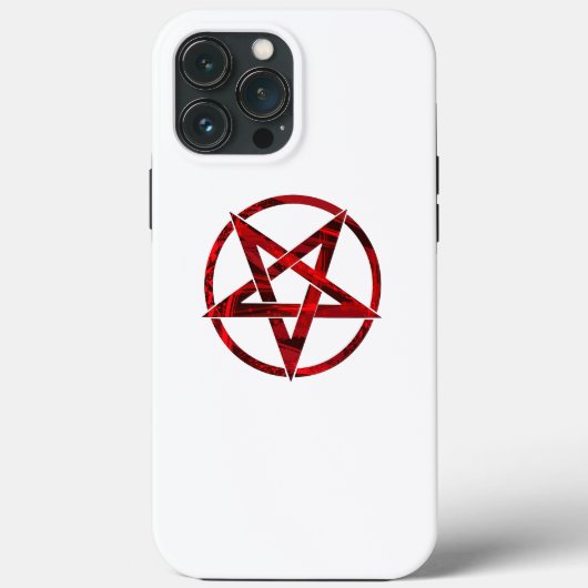 Red Devil Pentagram Case-Mate iPhone Hülle (Rückseite)