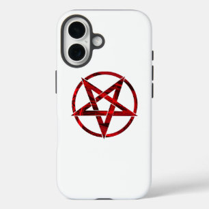 Red Devil Pentagram iPhone 16 Hülle