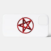 Red Devil Pentagram Case-Mate iPhone Hülle (Rückseite (Horizontal))