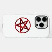 Red Devil Pentagram Case-Mate iPhone Hülle (Rückseite (Horizontal))
