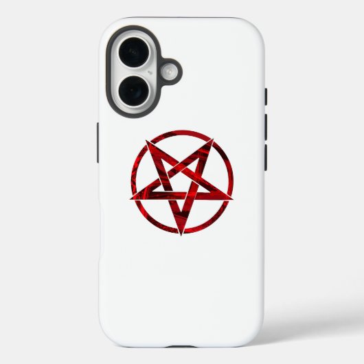 Red Devil Pentagram Case-Mate iPhone Hülle (Rückseite)