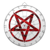 Red Devil Pentagram Dartscheibe (vorne)