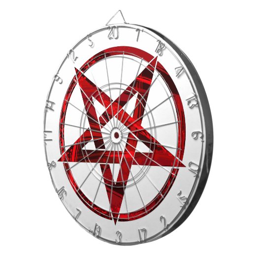 Red Devil Pentagram Dartscheibe (Vorderseite rechts)
