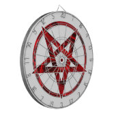 Red Devil Pentagram Dartscheibe (Vorderseite Links)
