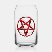 Red Devil Pentagram Dosenglas (Vorderseite)