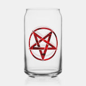 Red Devil Pentagram Dosenglas (Rückseite)